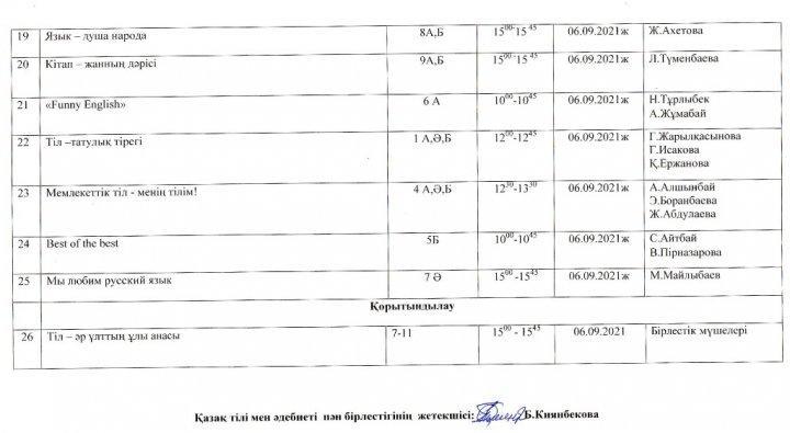 Тіл мерекесі  апталығы